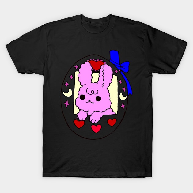 bunny princess in tower cute litte bunny T-Shirt by lazykitty